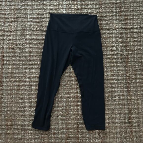 Lululemon Align High-Rise Crop 23" Black Nulu Leggings – Size 10 - Picture 5 of 9